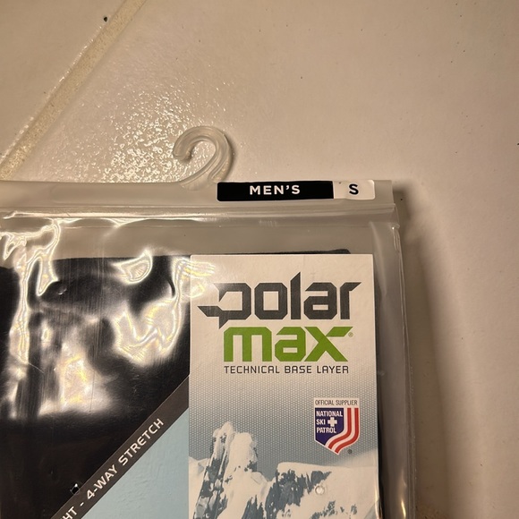 Polar Max Men’s Small Black Base Layer Warmer Winter Cold NEW UNOPENED - Picture 2 of 5